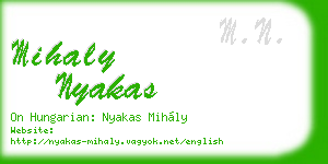 mihaly nyakas business card